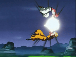 Goku SSJ2 vs Buu petit